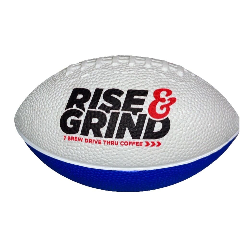 7 Brew Foam Football Blue & White Rise & Grind Limited Edition September 7 2025